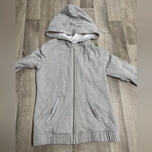 lululemon athletica Light Gray zip up hoodie